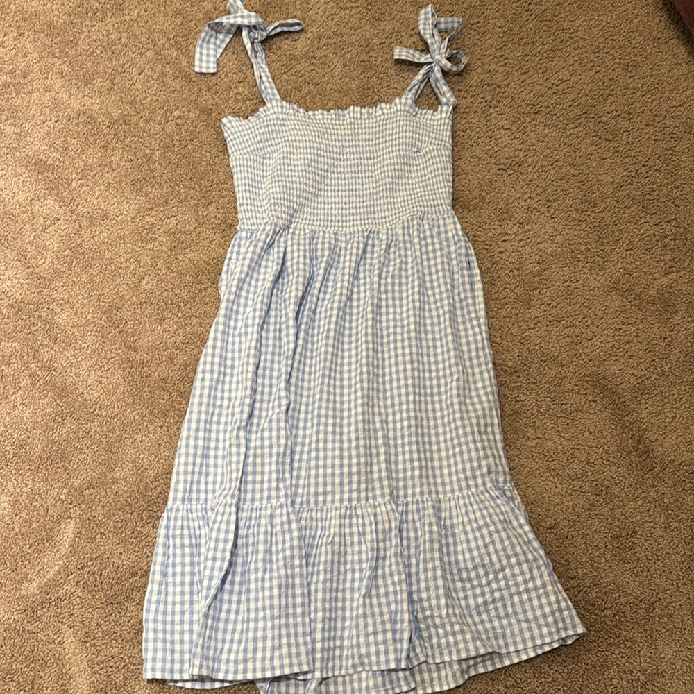 Nordstrom Blue Gingham Dress